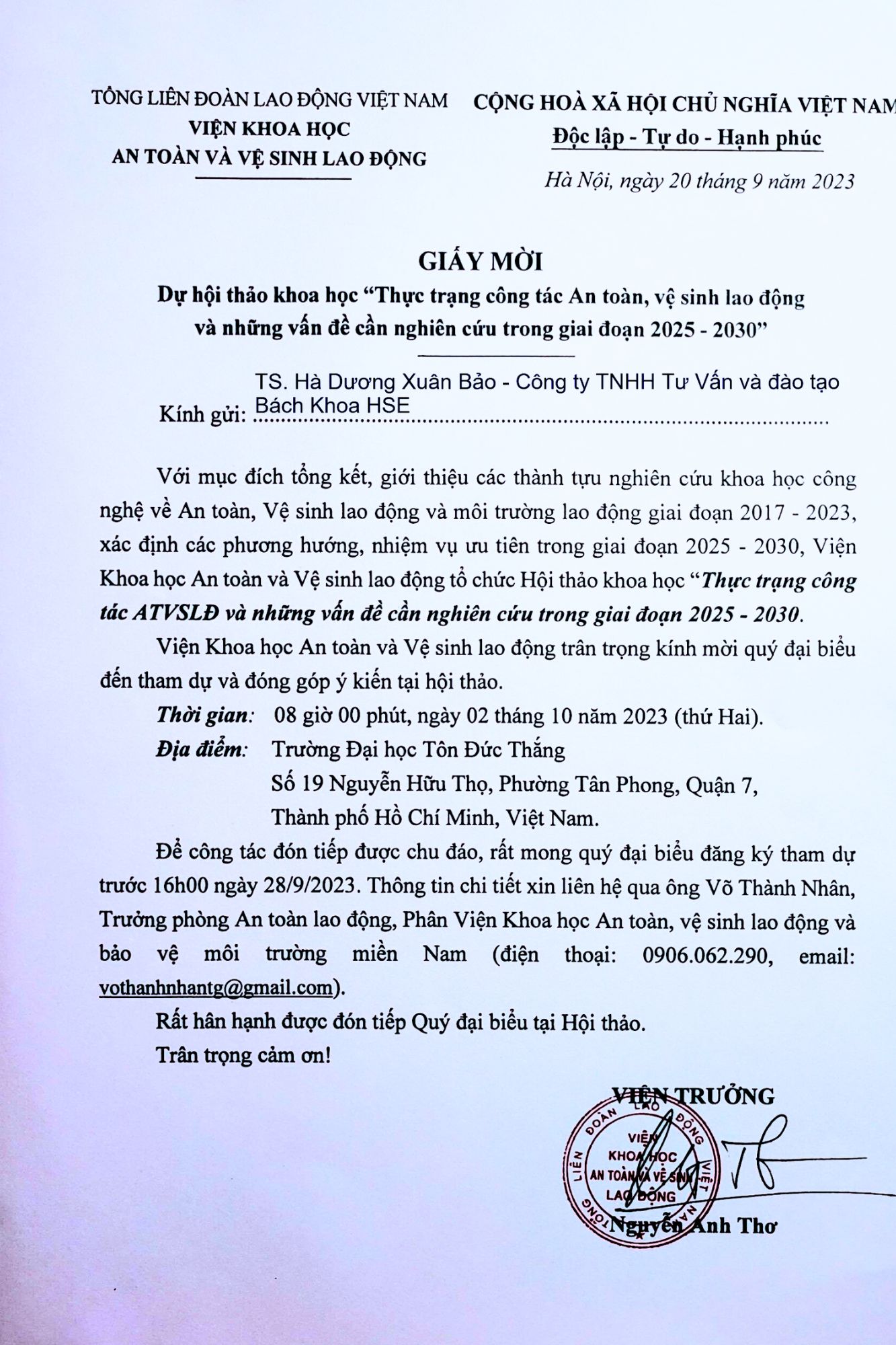 Hoat Dong T10